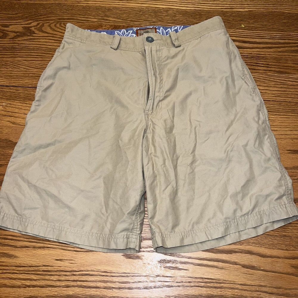 Horny Toad Beige Shorts Chino Size 32 Cotton Nylon